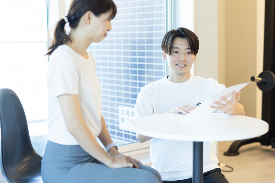 個人の目的や運動レベルに合わせたプログラムの作成